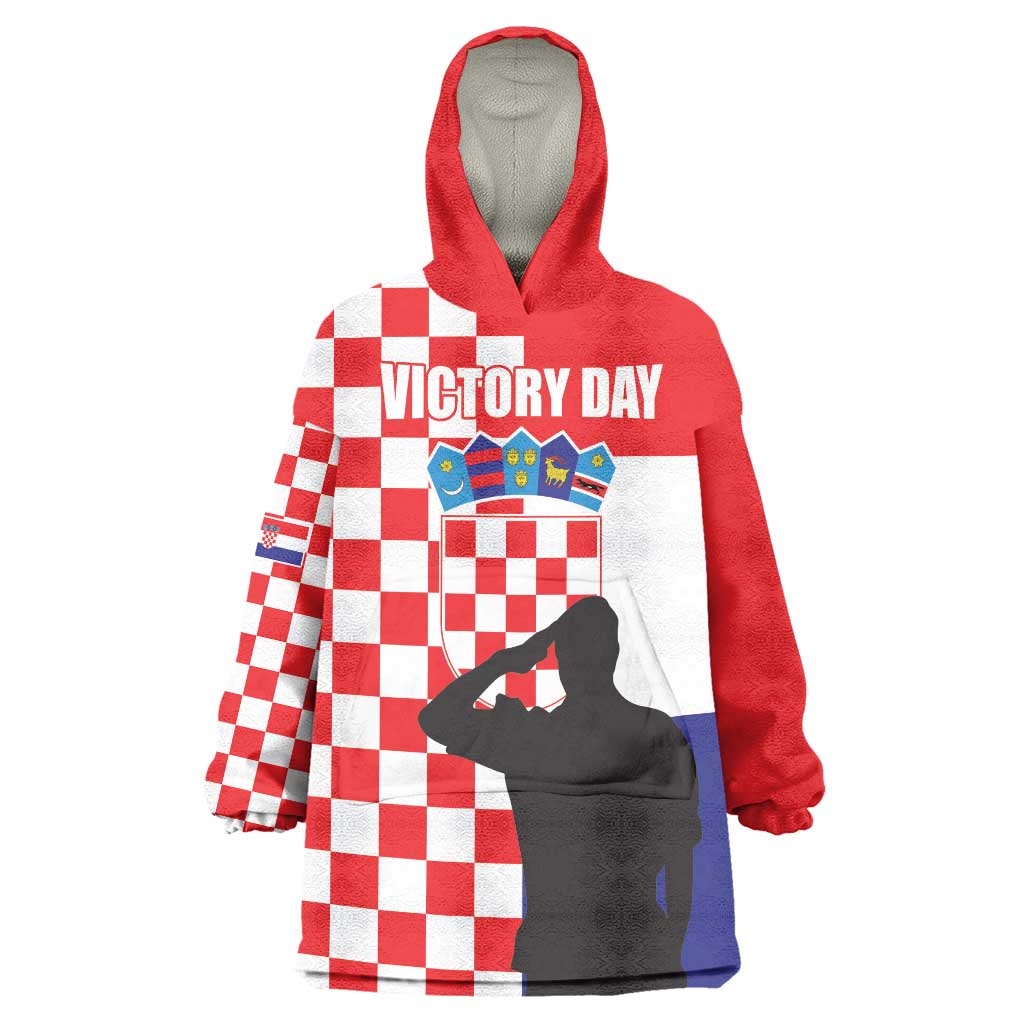 Croatia Victory Day 5 August Wearable Blanket Hoodie Dan Hrvatskih Branitelja