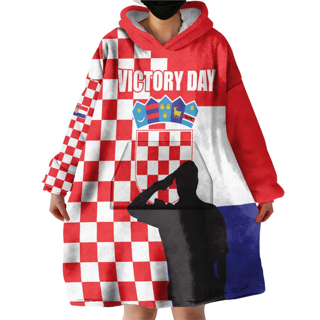 Croatia Victory Day 5 August Wearable Blanket Hoodie Dan Hrvatskih Branitelja