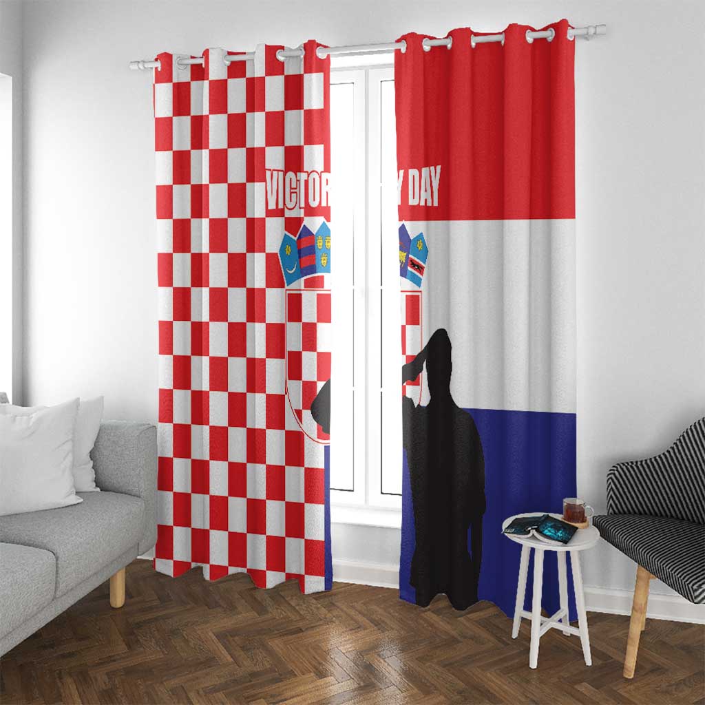 Croatia Victory Day 5 August Window Curtain Dan Hrvatskih Branitelja