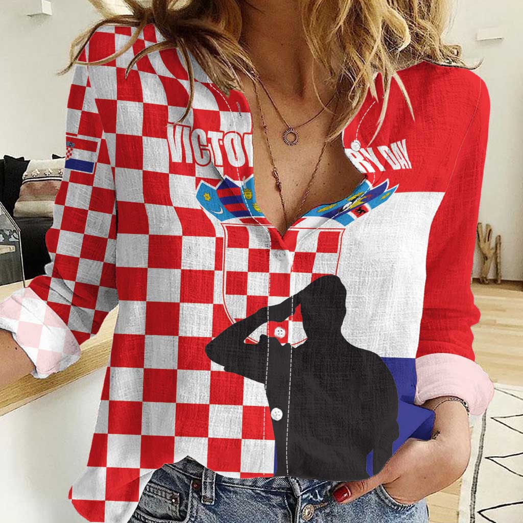 Croatia Victory Day 5 August Women Casual Shirt Dan Hrvatskih Branitelja