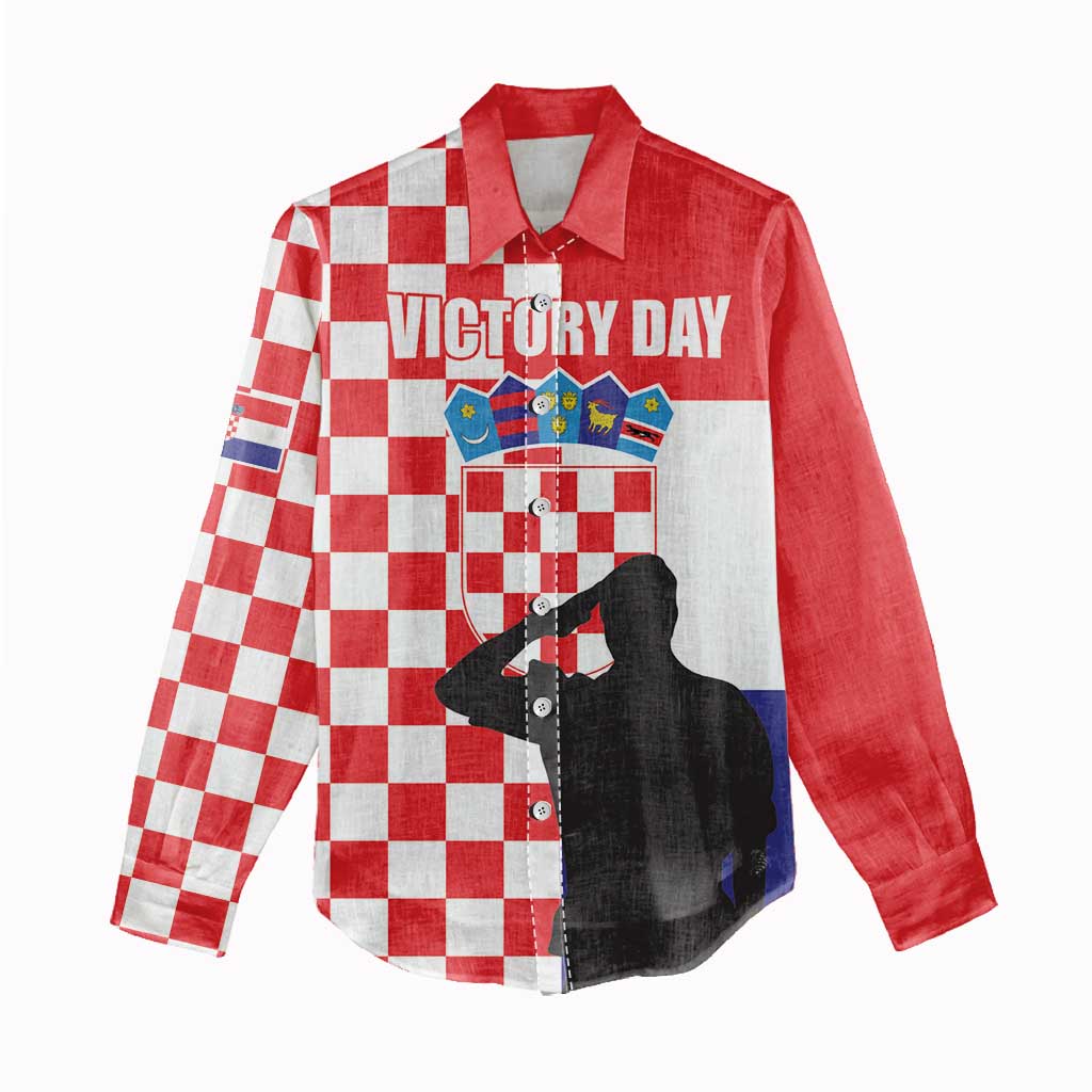 Croatia Victory Day 5 August Women Casual Shirt Dan Hrvatskih Branitelja