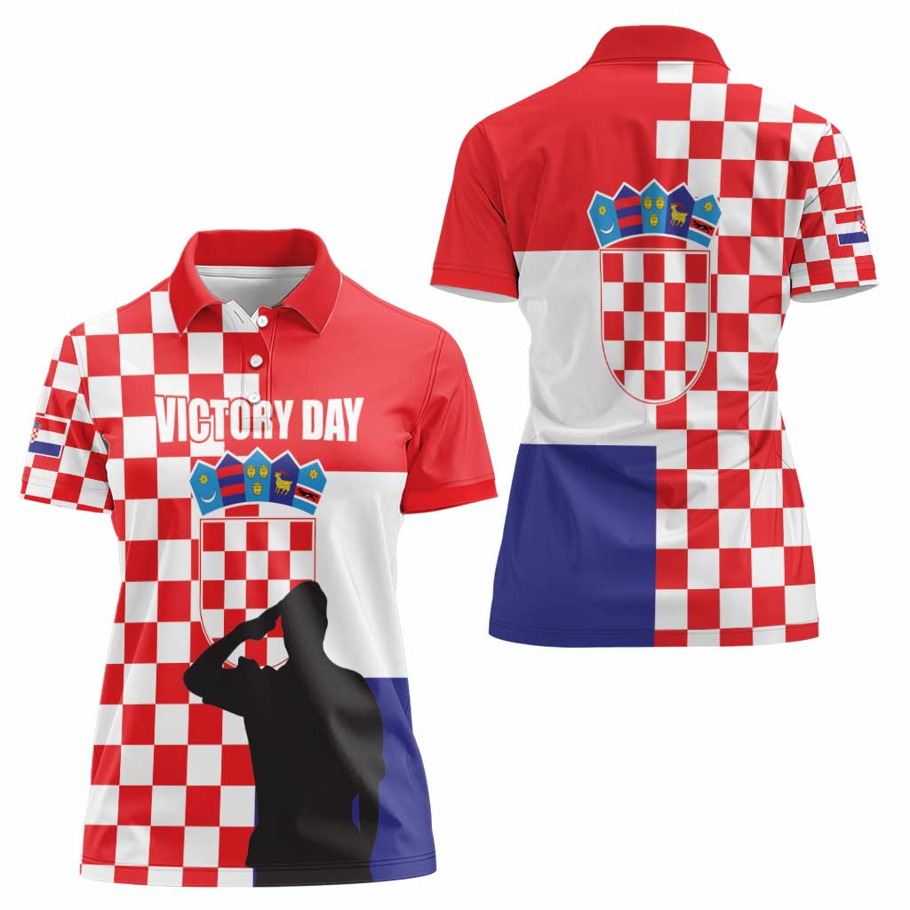Croatia Victory Day 5 August Women Polo Shirt Dan Hrvatskih Branitelja