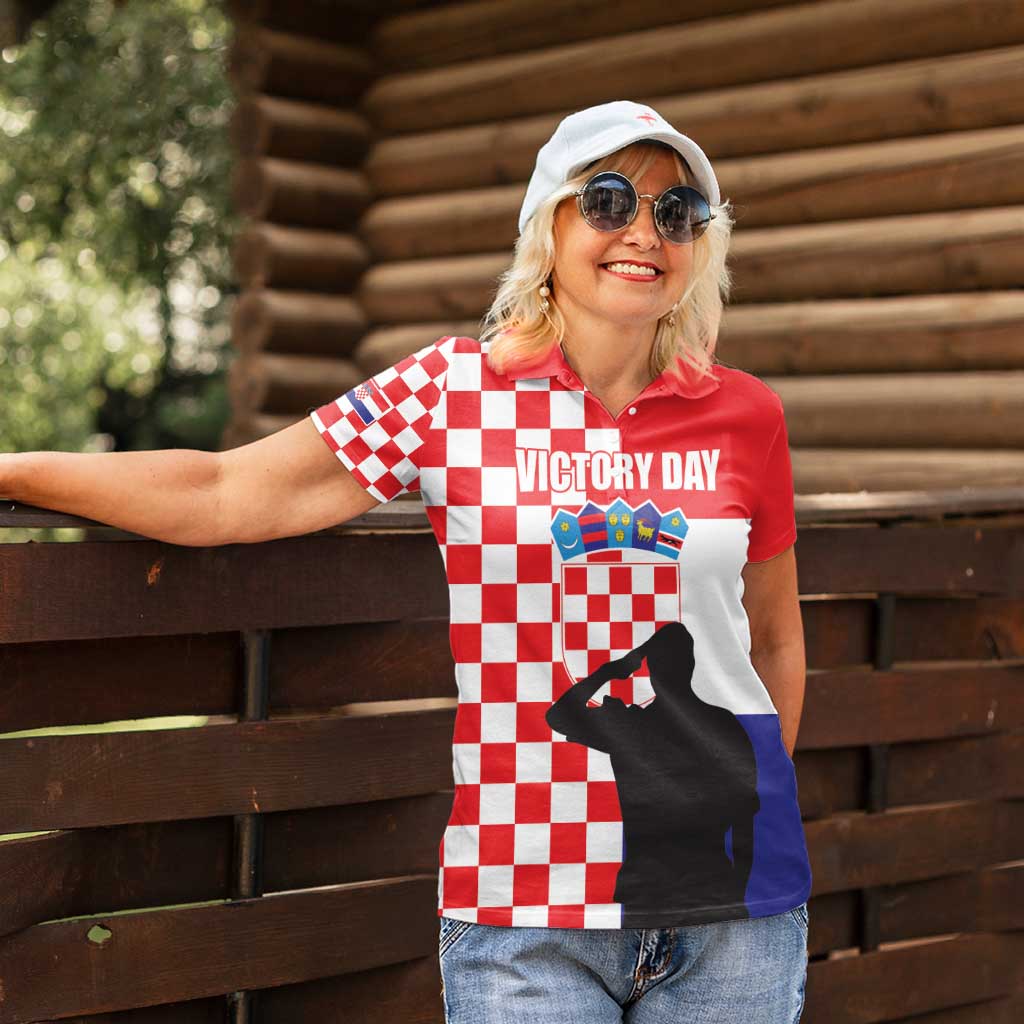 Croatia Victory Day 5 August Women Polo Shirt Dan Hrvatskih Branitelja