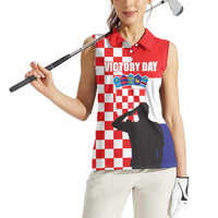 Croatia Victory Day 5 August Women Sleeveless Polo Shirt Dan Hrvatskih Branitelja