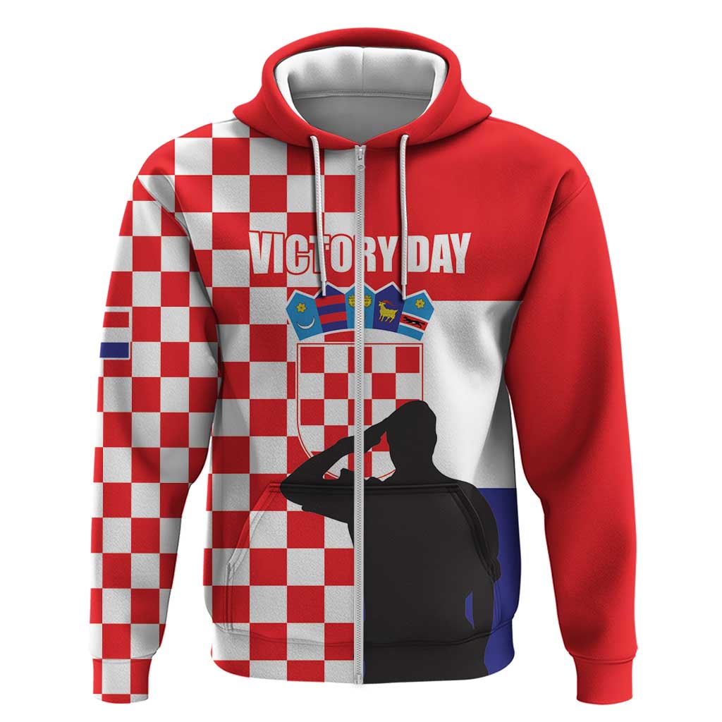 Croatia Victory Day 5 August Zip Hoodie Dan Hrvatskih Branitelja