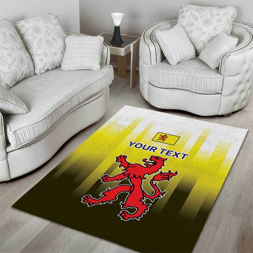 Netherlands Provincie Zuid-Holland Personalized Area Rug Flag Style