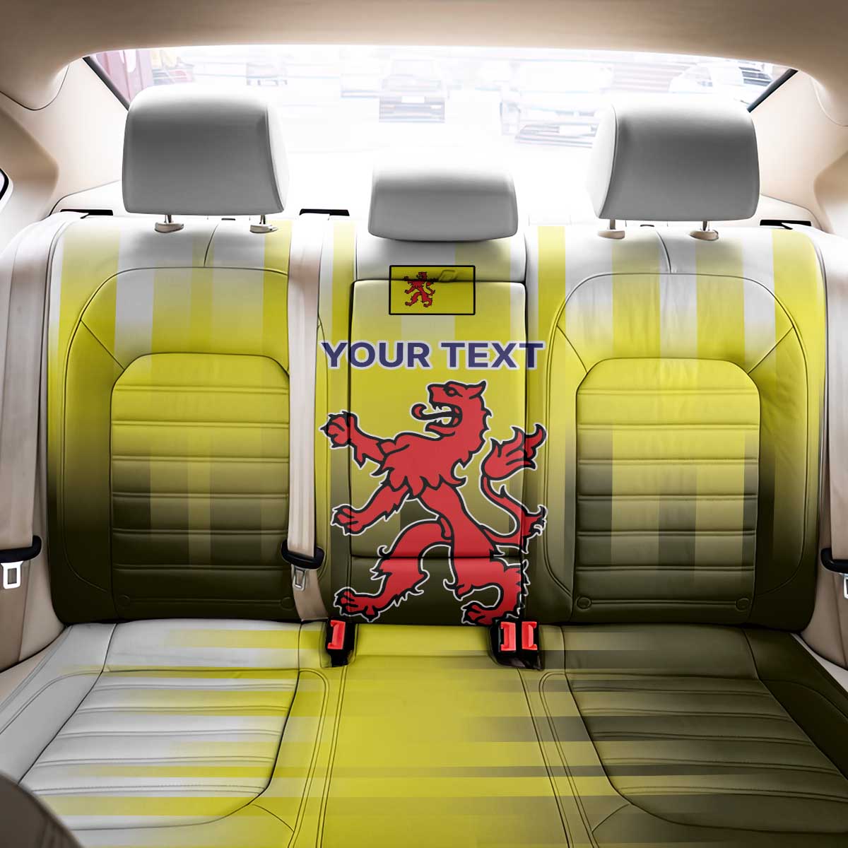 Netherlands Provincie Zuid-Holland Personalized Back Car Seat Cover Flag Style