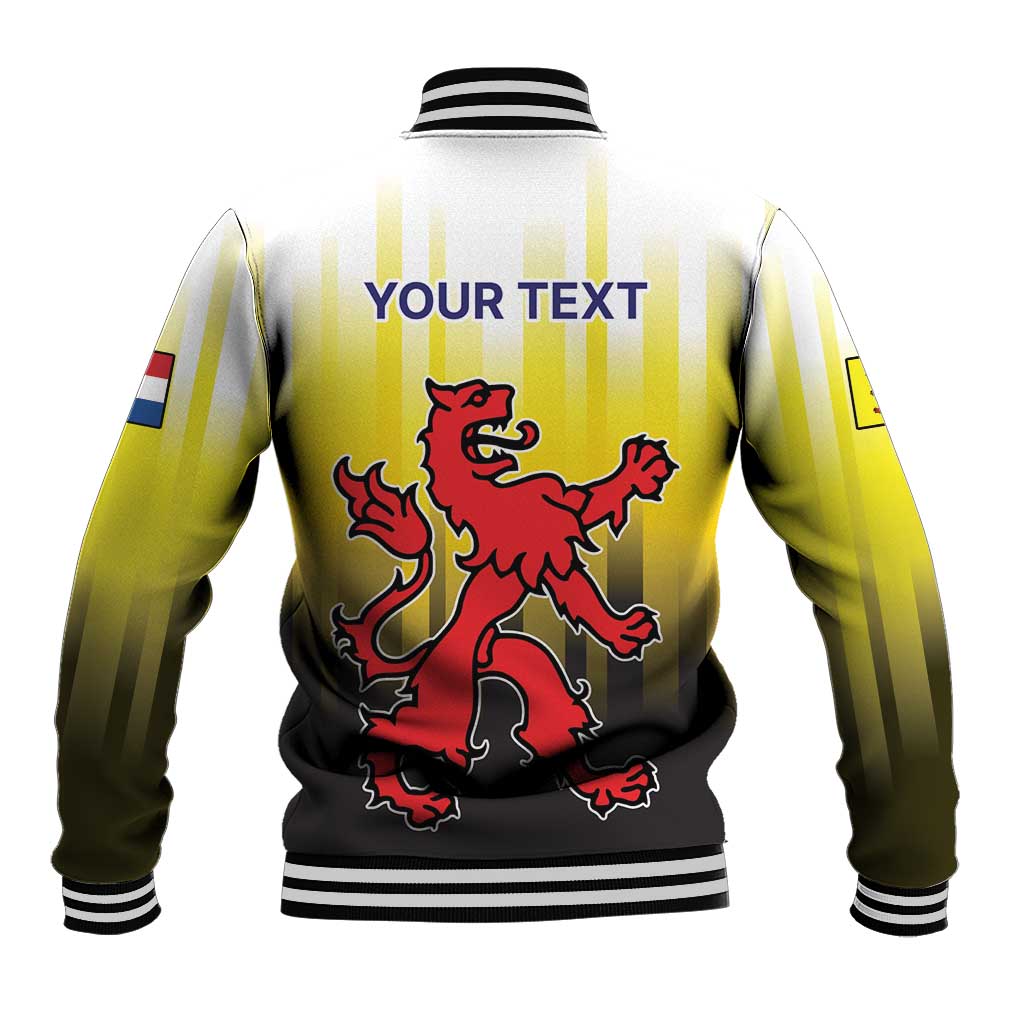 Netherlands Provincie Zuid-Holland Personalized Baseball Jacket Flag Style