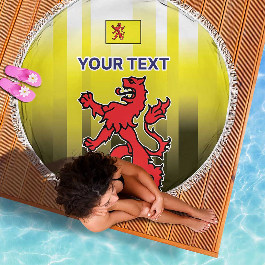 Netherlands Provincie Zuid-Holland Personalized Beach Blanket Flag Style
