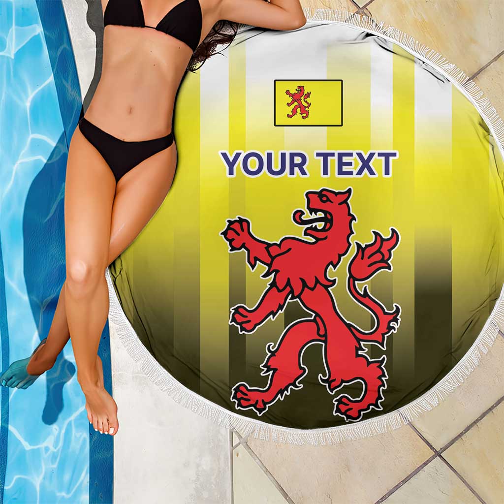 Netherlands Provincie Zuid-Holland Personalized Beach Blanket Flag Style