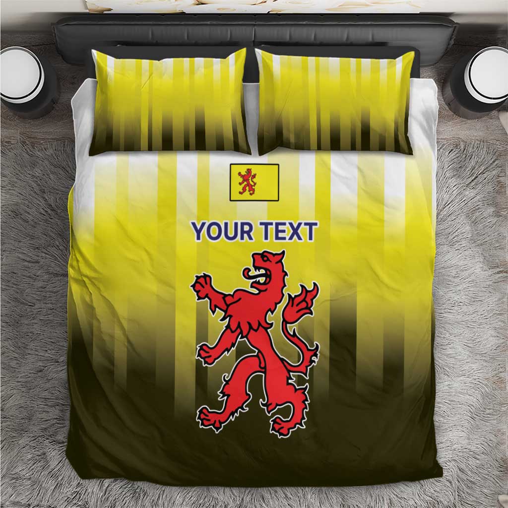 Netherlands Provincie Zuid-Holland Personalized Bedding Set Flag Style