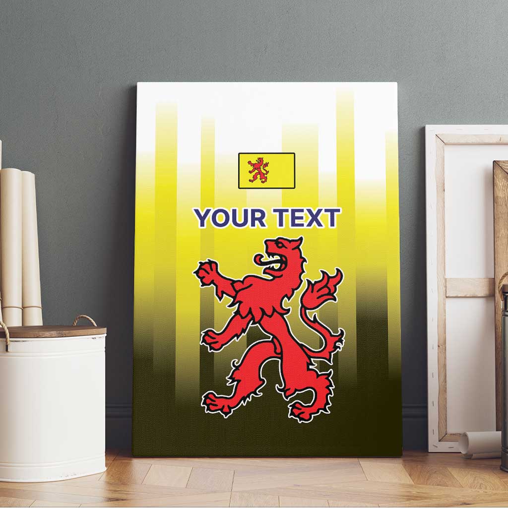 Netherlands Provincie Zuid-Holland Personalized Canvas Wall Art Flag Style