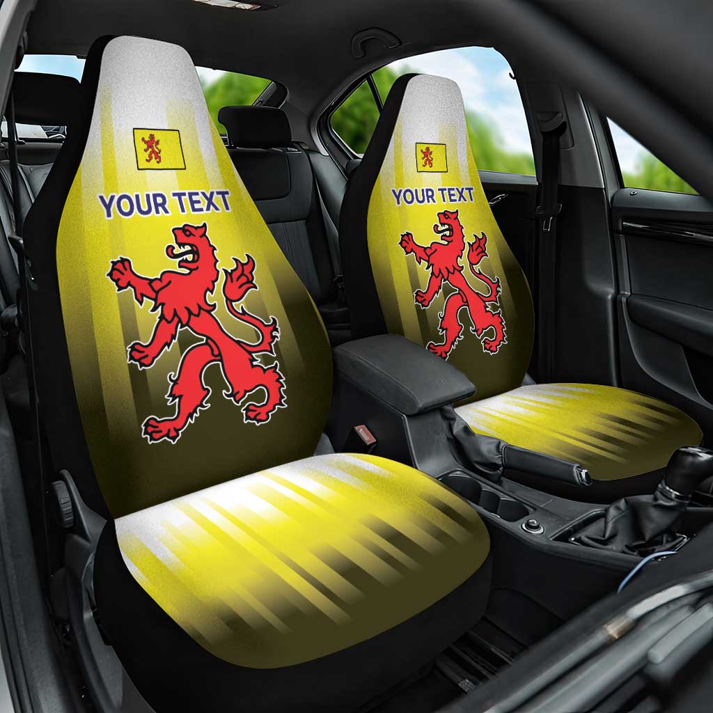 Netherlands Provincie Zuid-Holland Personalized Car Seat Cover Flag Style