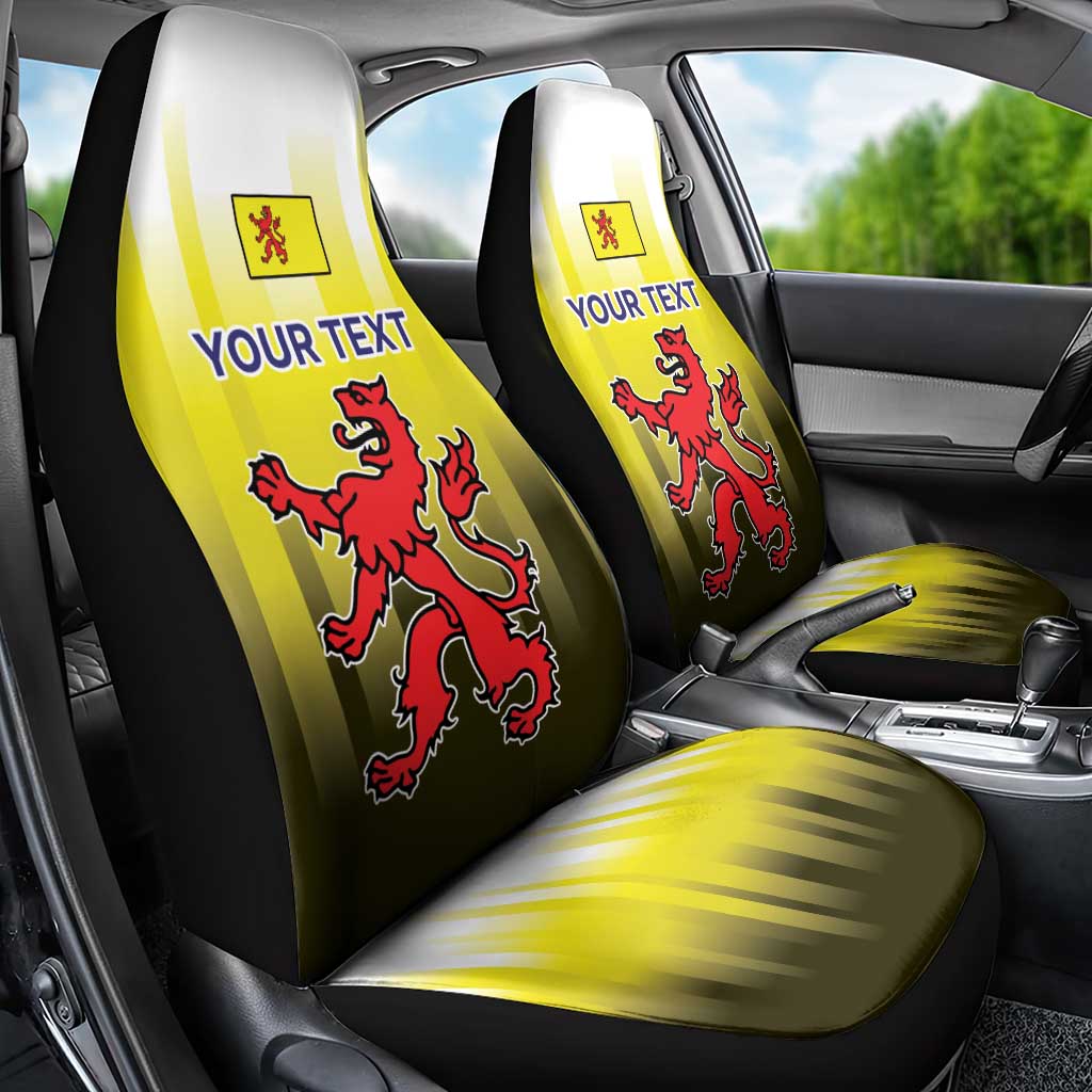 Netherlands Provincie Zuid-Holland Personalized Car Seat Cover Flag Style