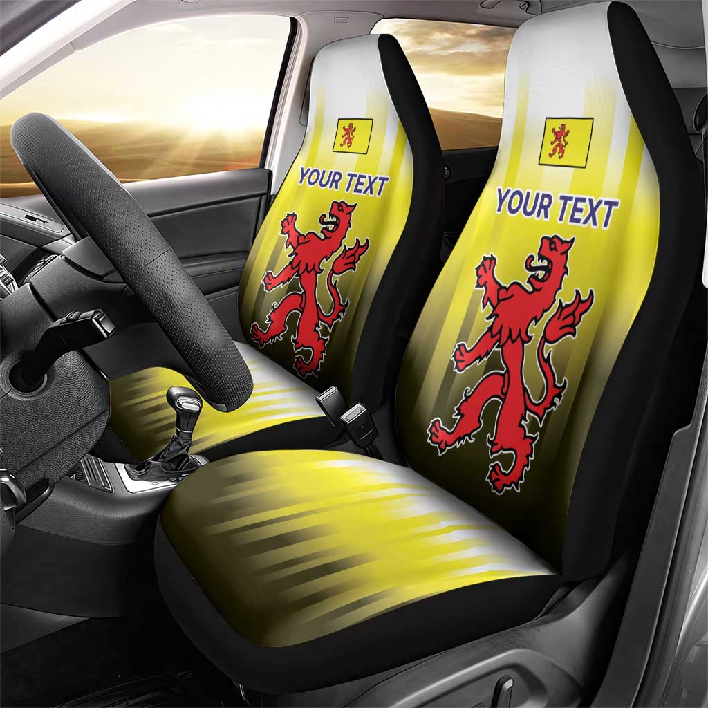 Netherlands Provincie Zuid-Holland Personalized Car Seat Cover Flag Style