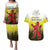 Netherlands Provincie Zuid-Holland Personalized Couples Matching Puletasi and Hawaiian Shirt Flag Style