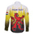 Netherlands Provincie Zuid-Holland Personalized Family Matching Long Sleeve Bodycon Dress and Hawaiian Shirt Flag Style