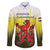 Netherlands Provincie Zuid-Holland Personalized Family Matching Off The Shoulder Long Sleeve Dress and Hawaiian Shirt Flag Style