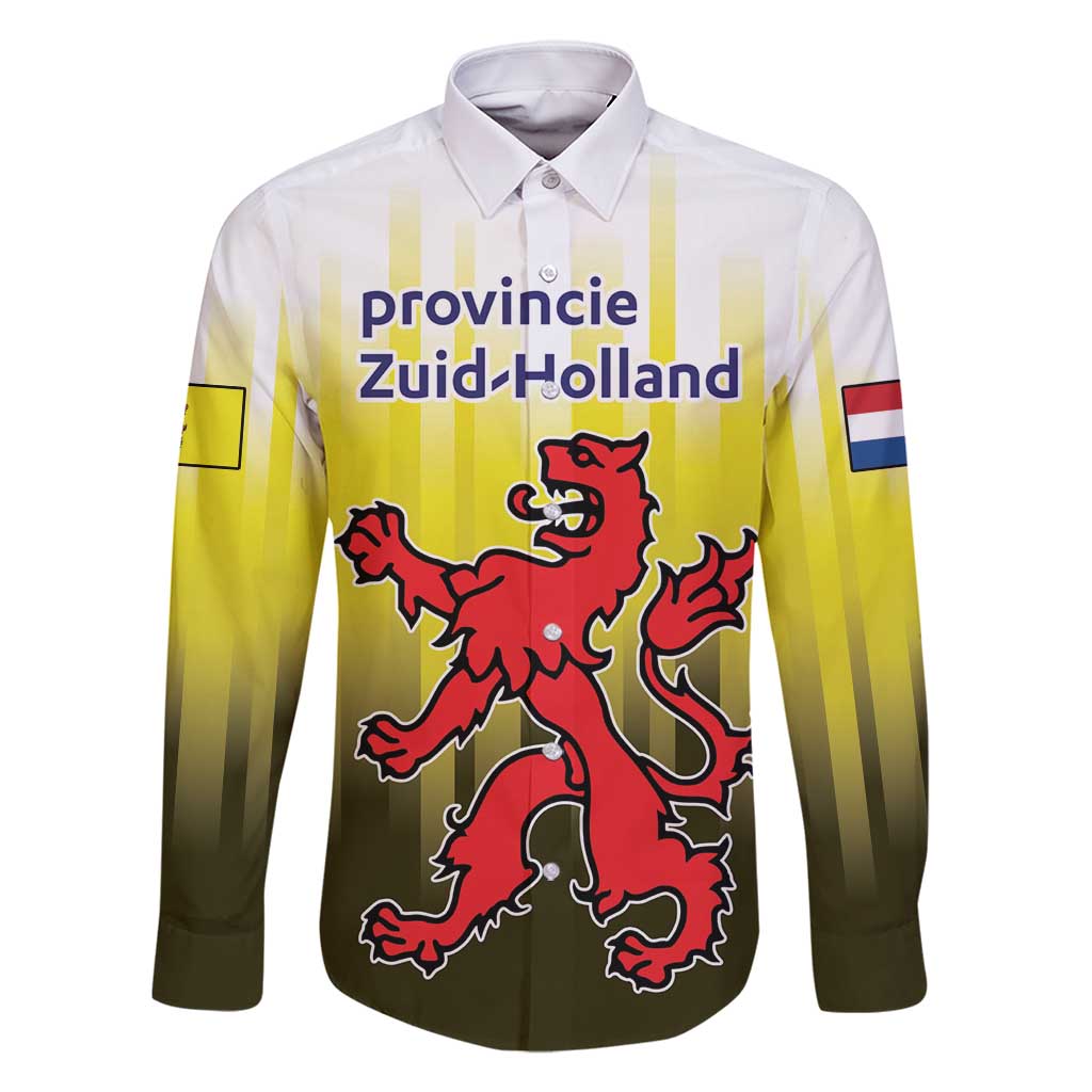 Netherlands Provincie Zuid-Holland Personalized Family Matching Tank Maxi Dress and Hawaiian Shirt Flag Style