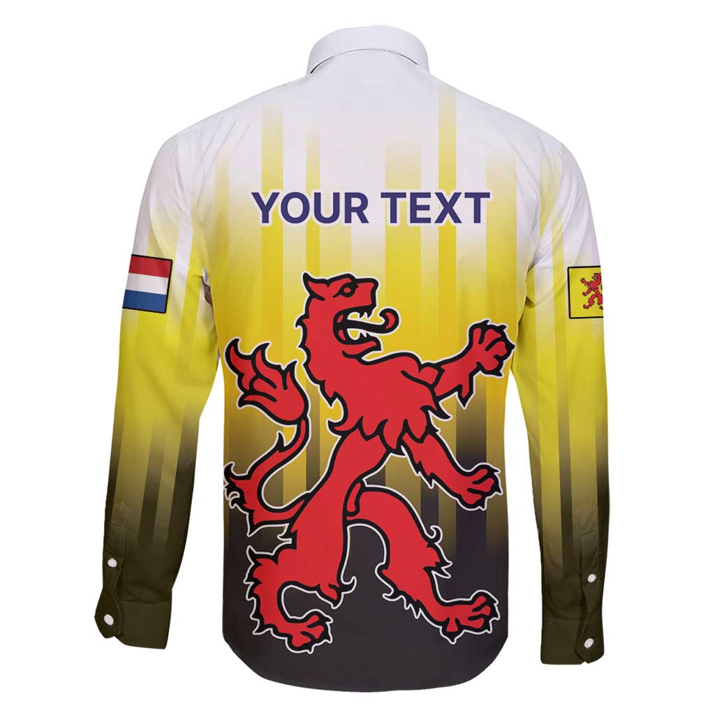 Netherlands Provincie Zuid-Holland Personalized Family Matching Tank Maxi Dress and Hawaiian Shirt Flag Style