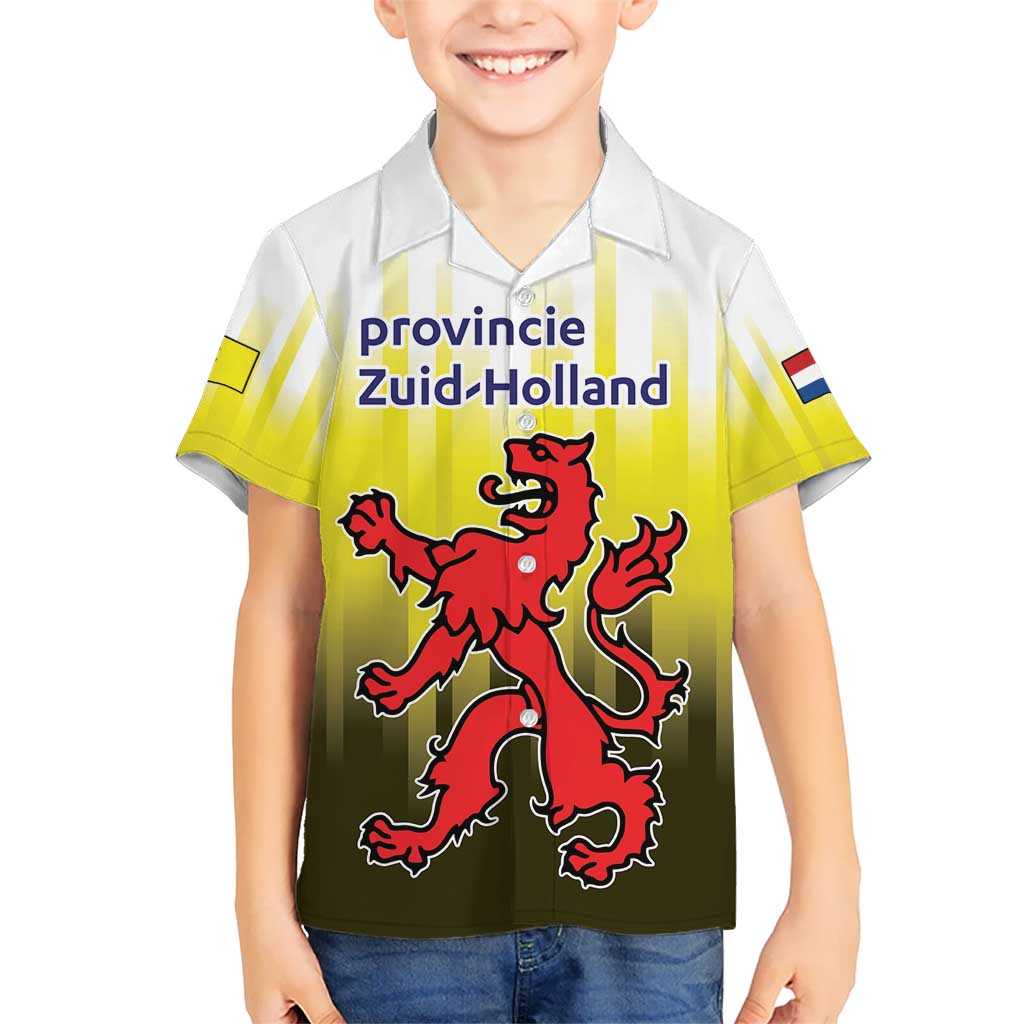 Netherlands Provincie Zuid-Holland Personalized Hawaiian Shirt Flag Style