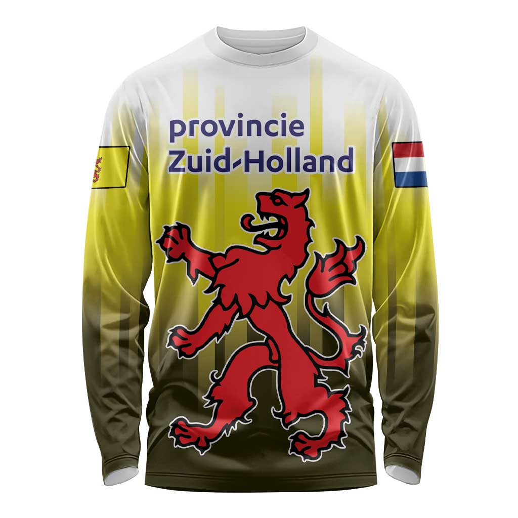 Netherlands Provincie Zuid-Holland Personalized Long Sleeve Shirt Flag Style