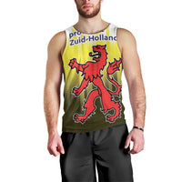Netherlands Provincie Zuid-Holland Personalized Men Tank Top Flag Style