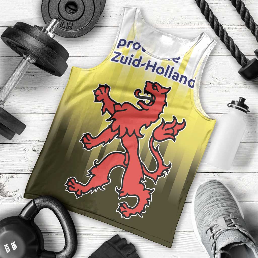 Netherlands Provincie Zuid-Holland Personalized Men Tank Top Flag Style