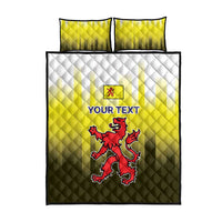 Netherlands Provincie Zuid-Holland Personalized Quilt Bed Set Flag Style