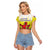 Netherlands Provincie Zuid-Holland Personalized Raglan Cropped T Shirt Flag Style
