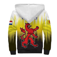 Netherlands Provincie Zuid-Holland Personalized Sherpa Hoodie Flag Style