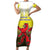 Netherlands Provincie Zuid-Holland Personalized Short Sleeve Bodycon Dress Flag Style