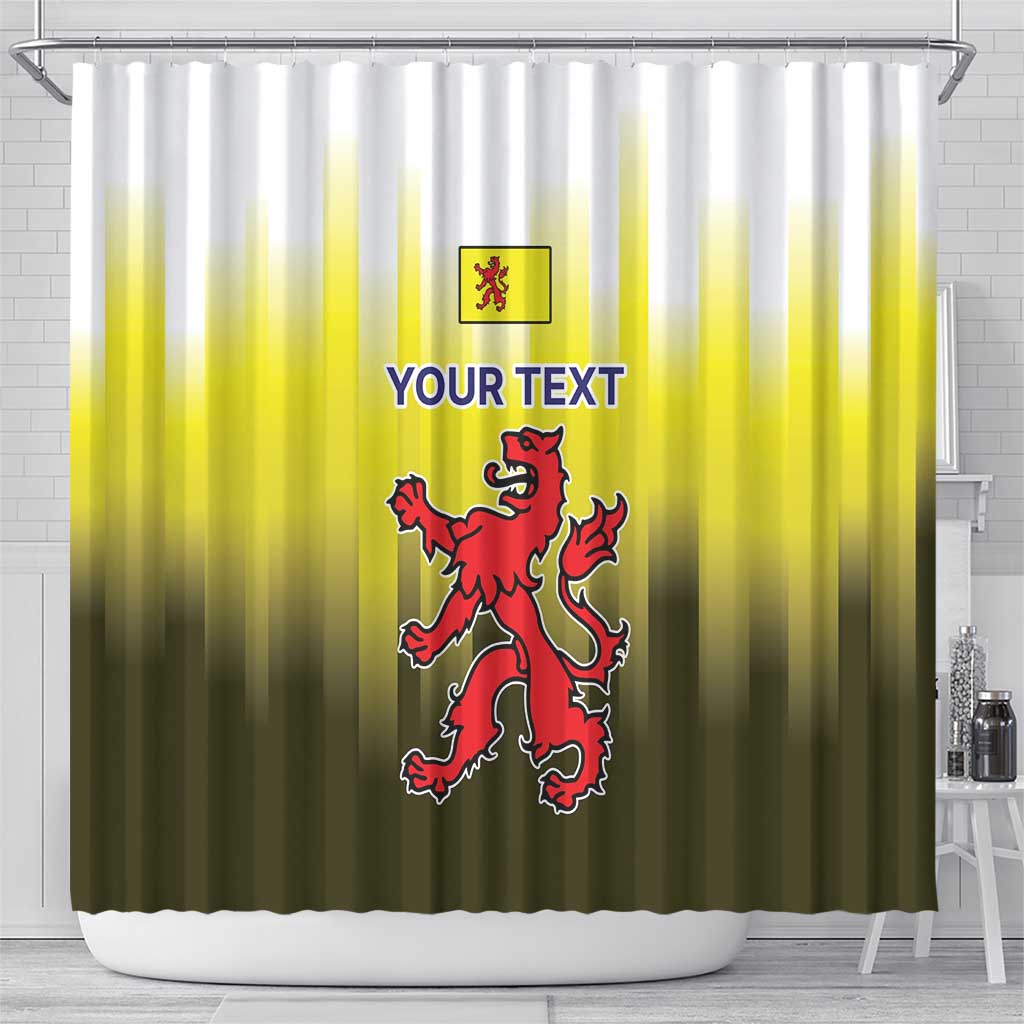 Netherlands Provincie Zuid-Holland Personalized Shower Curtain Flag Style