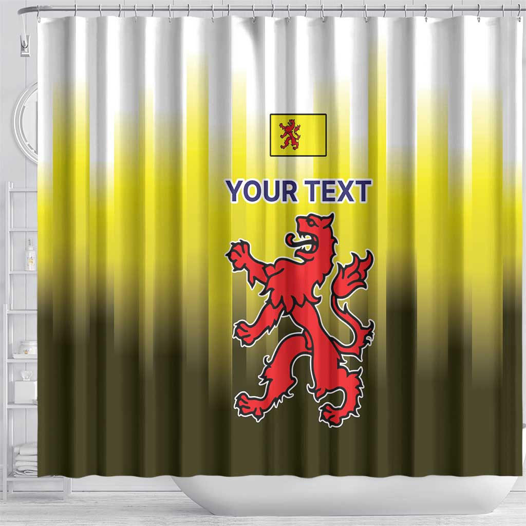Netherlands Provincie Zuid-Holland Personalized Shower Curtain Flag Style