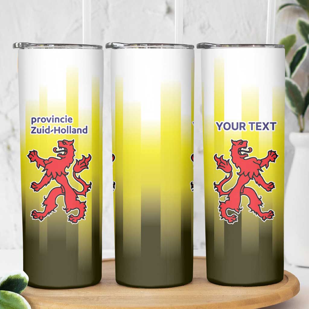 Netherlands Provincie Zuid-Holland Personalized Skinny Tumbler Flag Style