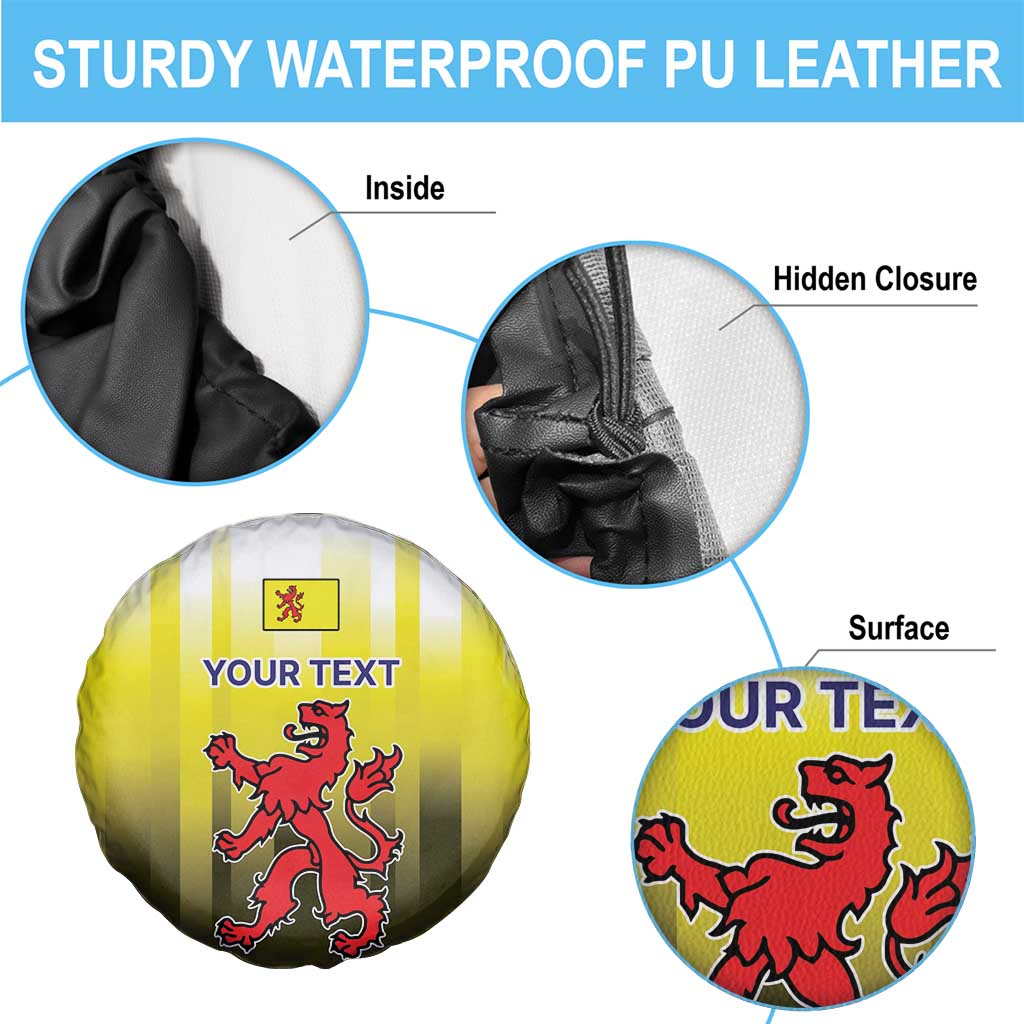 Netherlands Provincie Zuid-Holland Personalized Spare Tire Cover Flag Style