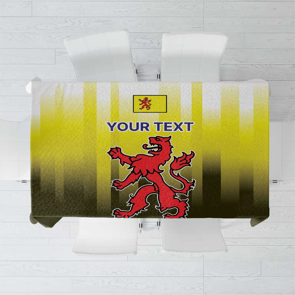 Netherlands Provincie Zuid-Holland Personalized Tablecloth Flag Style