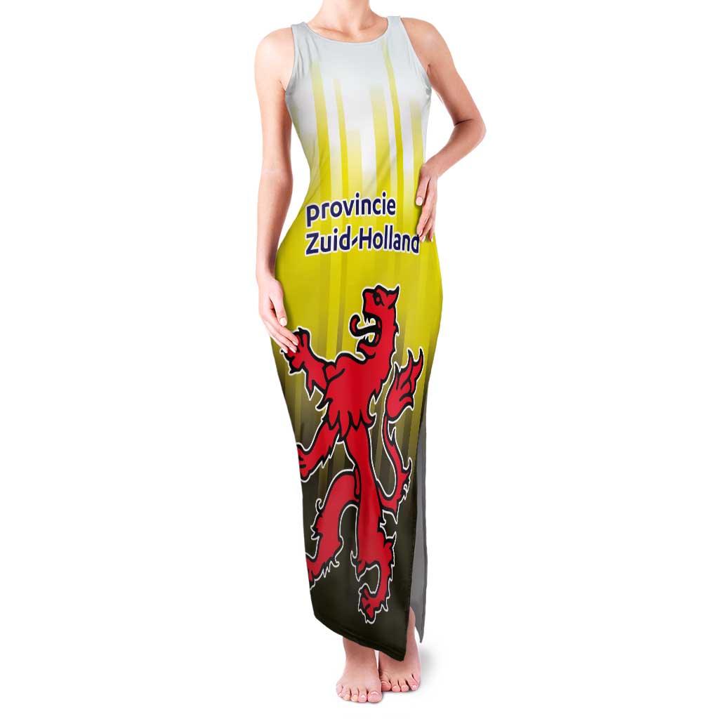 Netherlands Provincie Zuid-Holland Personalized Tank Maxi Dress Flag Style