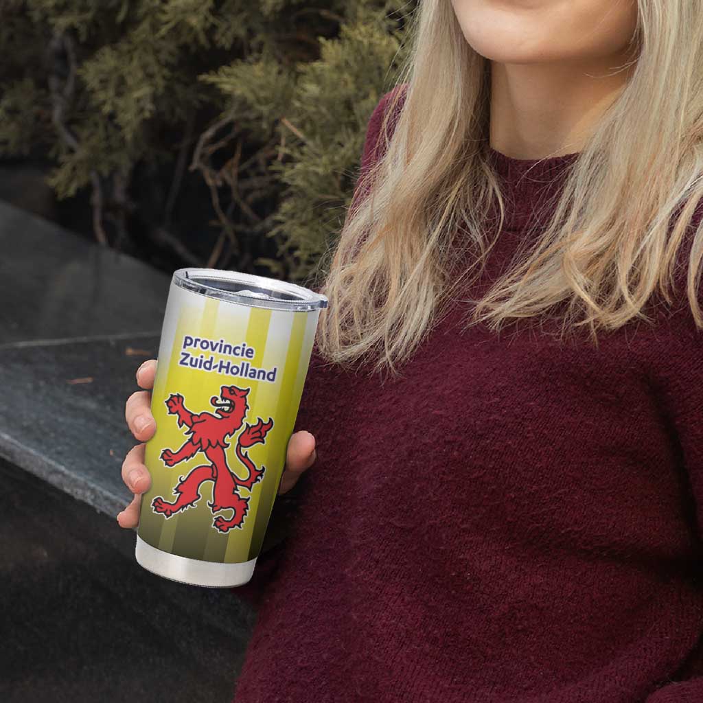 Netherlands Provincie Zuid-Holland Personalized Tumbler Cup Flag Style