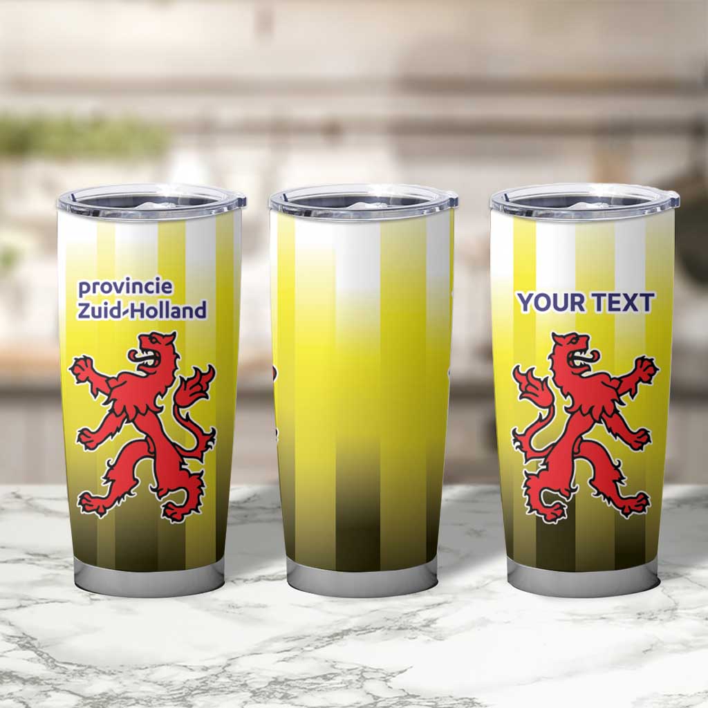 Netherlands Provincie Zuid-Holland Personalized Tumbler Cup Flag Style