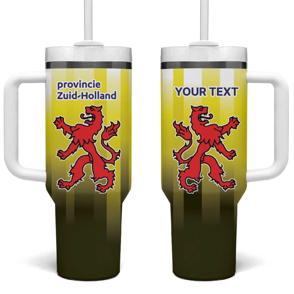 Netherlands Provincie Zuid-Holland Personalized Tumbler With Handle Flag Style