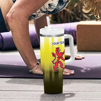 Netherlands Provincie Zuid-Holland Personalized Tumbler With Handle Flag Style