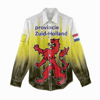Netherlands Provincie Zuid-Holland Personalized Women Casual Shirt Flag Style