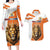Netherlands Koningsdag Couples Matching Long Sleeve Bodycon Dress and Hawaiian Shirt Happy King's Day