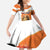Netherlands Koningsdag Family Matching Long Sleeve Bodycon Dress and Hawaiian Shirt Happy King's Day