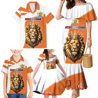 Netherlands Koningsdag Family Matching Mermaid Dress and Hawaiian Shirt Happy King's Day