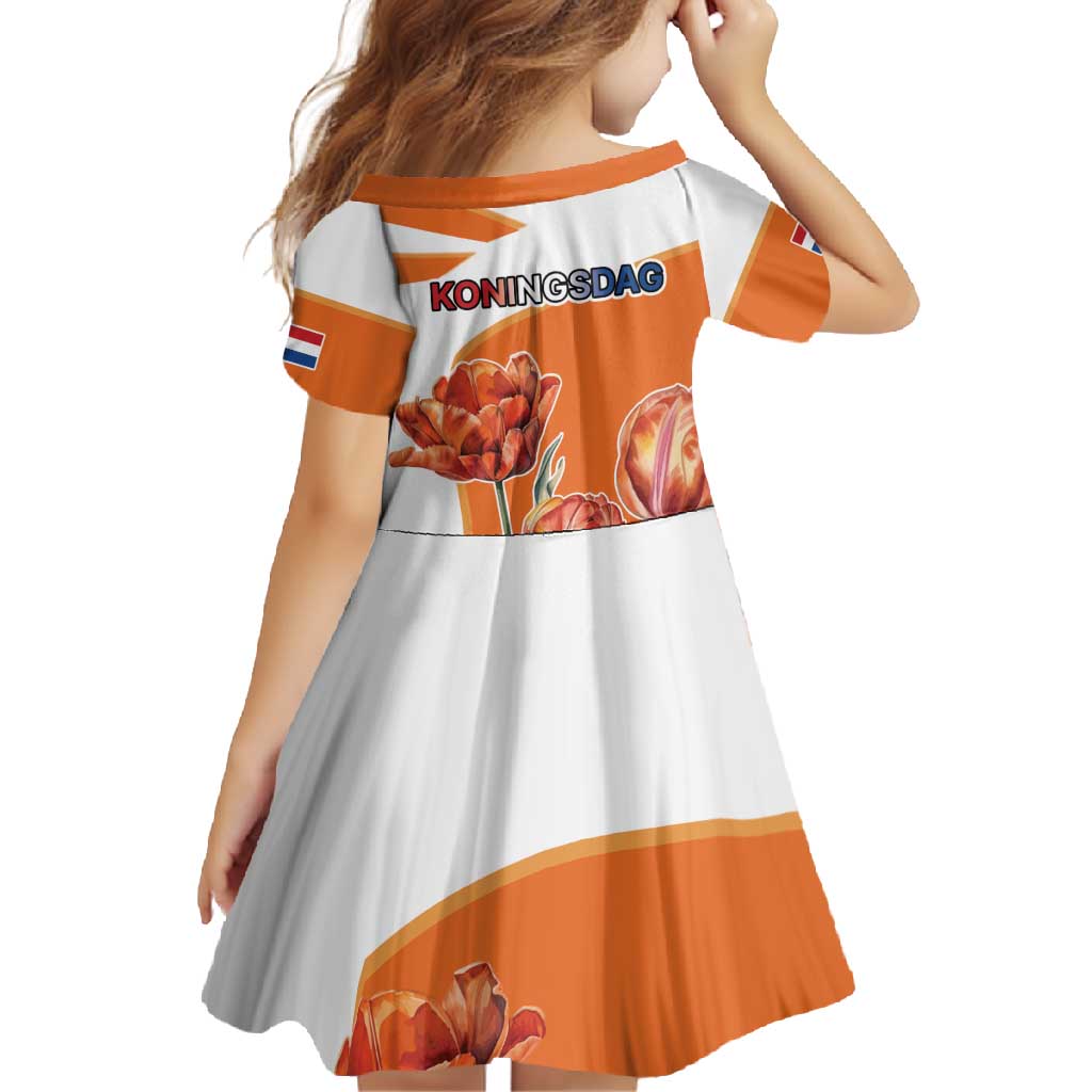 Netherlands Koningsdag Family Matching Off Shoulder Maxi Dress and Hawaiian Shirt Happy King's Day