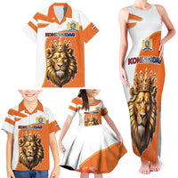 Netherlands Koningsdag Family Matching Tank Maxi Dress and Hawaiian Shirt Happy King's Day