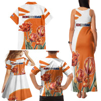 Netherlands Koningsdag Family Matching Tank Maxi Dress and Hawaiian Shirt Happy King's Day