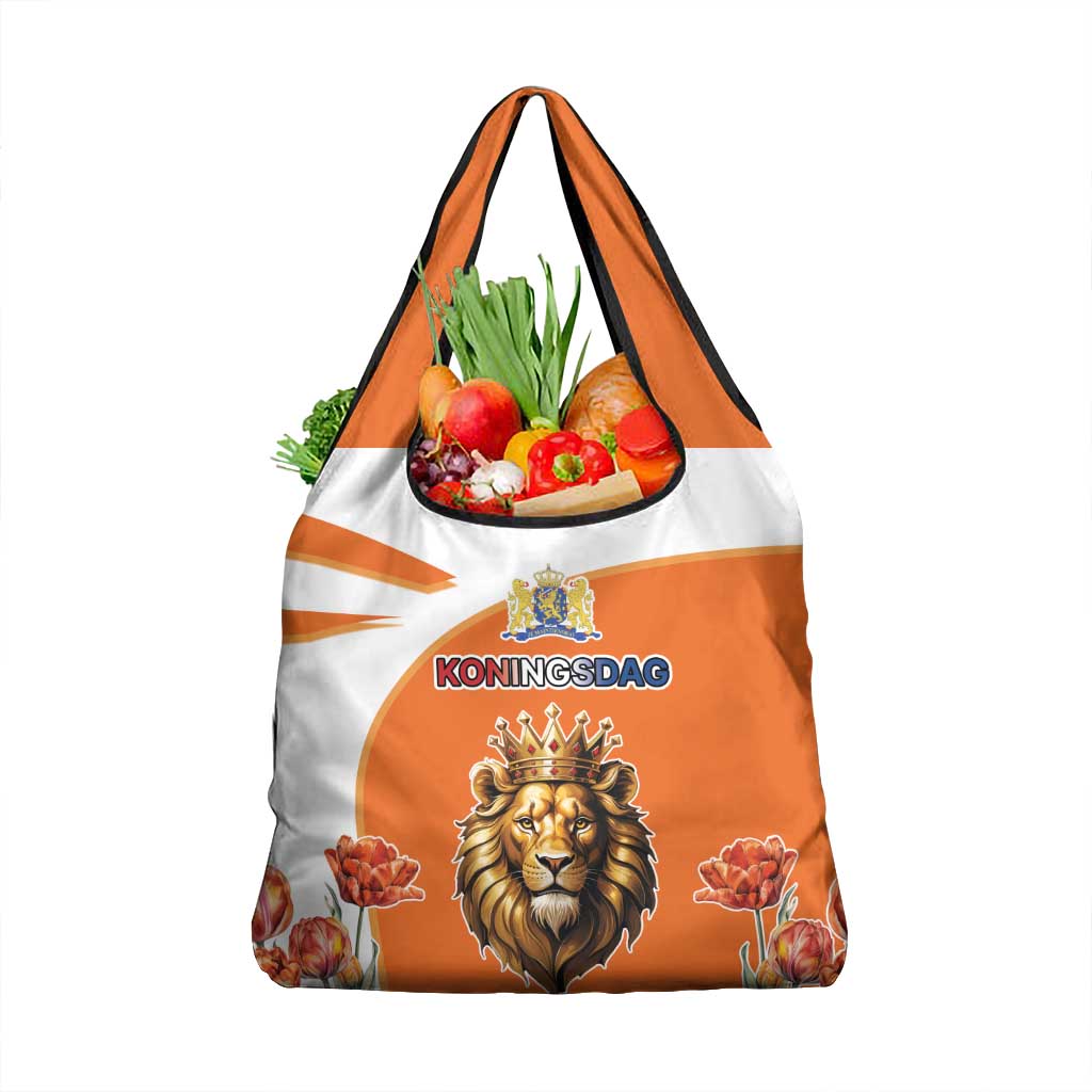 Netherlands Koningsdag Grocery Bag Happy King's Day
